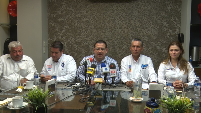 Candidatos de coalición "Por Sinaloa al frente" presentan propuestas a IP