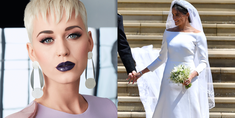 Katy Perry no le gusta el vestido de novia de Meghan Markle