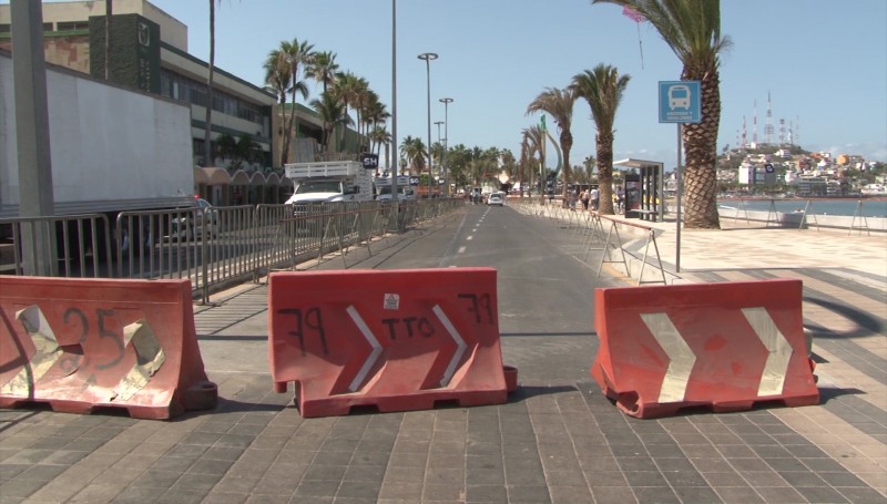 Cierran avenida del mar, hoy inicia el Triatlón
