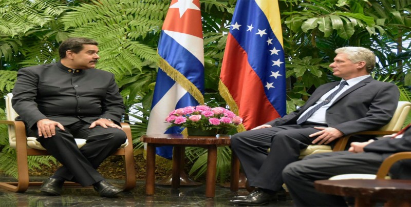 Díaz-Canel respalda a Maduro y repudia "intentos" de EEUU de controlar región