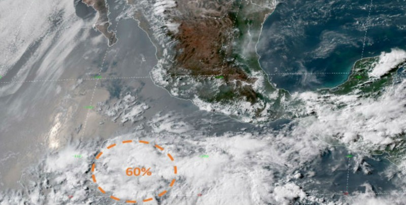 Alerta por baja presión en costas de Michoacán y Guerrero