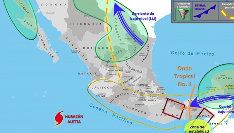 Monitorea PC tormenta "Aletta"