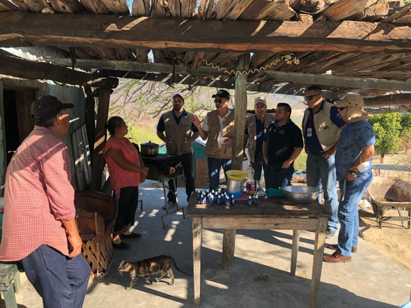 Establecen operativo sanitario en comunidades aledañas a la Presa Huites
