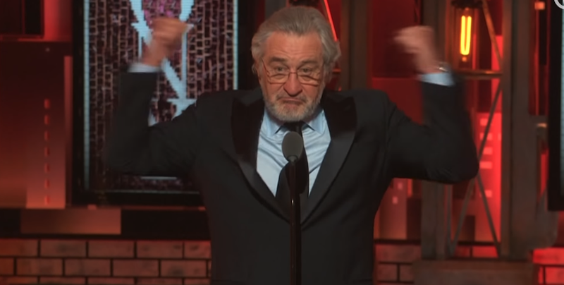 Robert De Niro insulta al Presidente Trump durante los premios Tony