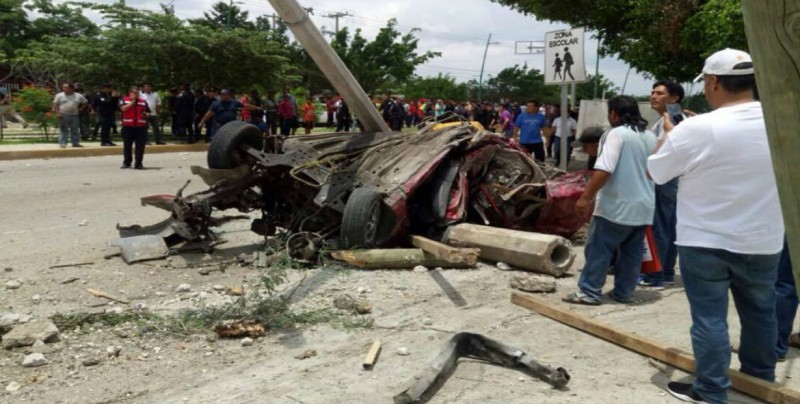 Tráiler sin frenos deja siete muertos y once heridos en Chiapas