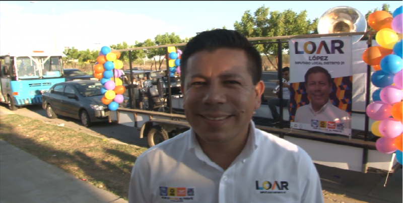 Cierra Loar López su campaña como candidato a la diputación del Distrito XXI