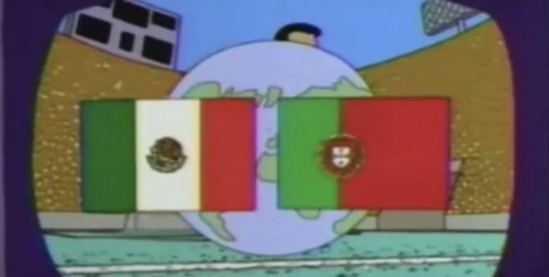Los Simpson se equivocaron en la predicción México vs Portugal 2018