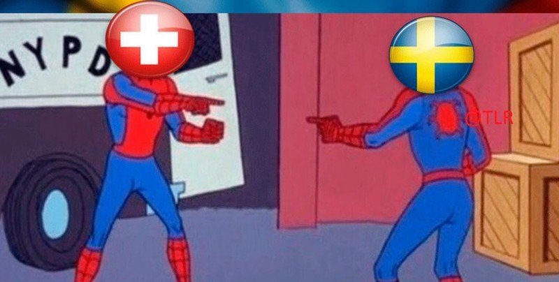 Los memes que dejó el partido Suecia vs Suiza