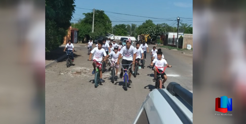 Culminan cursos de prevención con pedaleada en Cajeme