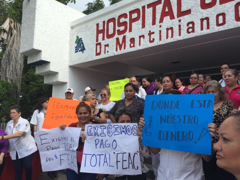Paran labores trabajadores del hospital General de Mazatlán