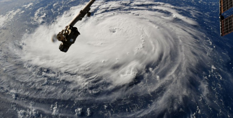 Así se mira el huracán Florence desde el espacio