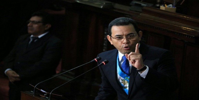 Comienza marcha para exigir renuncia del presidente de Guatemala Jimmy Morales