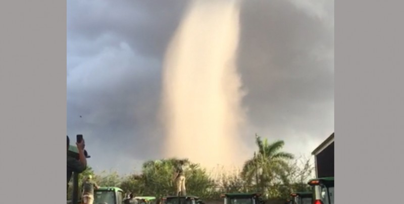 Se registra tornado en San Pedro, Navolato