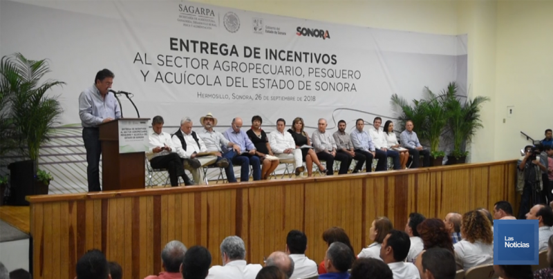 Productores de Sonora, recibieron estímulos del Gobierno Estatal y SAGARPA