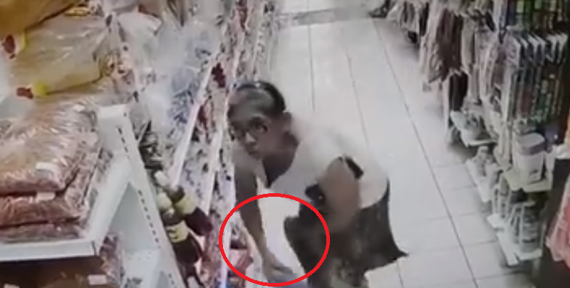 Circula vídeo de señora que roba en dulcería de Mazatlán