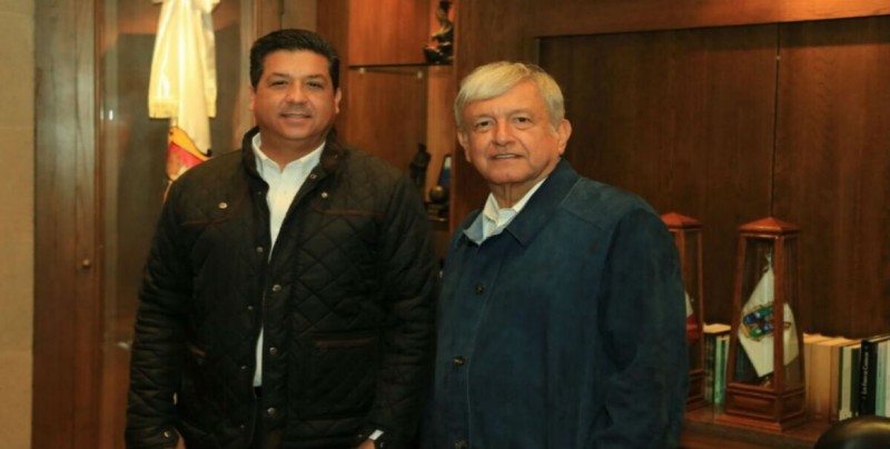 AMLO y Gobernador de Tamaulipas sostienen reunión privada