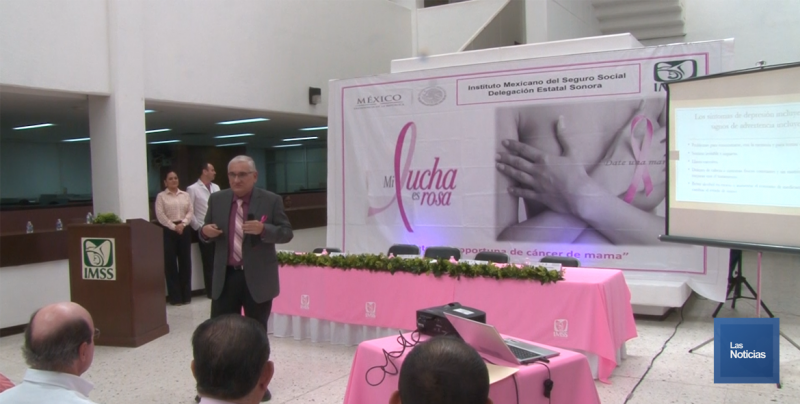 IMSS Sonora organiza marcha "Date una Mano" contra el cáncer de mama
