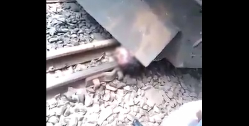 Pensaban que el tren lo había mutilado; pero se llevaron una sorpresa