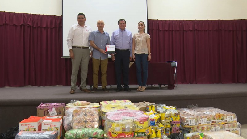 Patronato pro- educación realiza donativo alimenticio al banco de alimentos