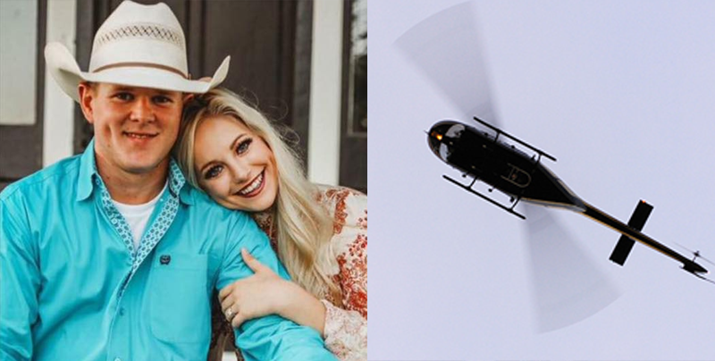 Esta pareja falleció justo después de retirarse de su boda en helicóptero