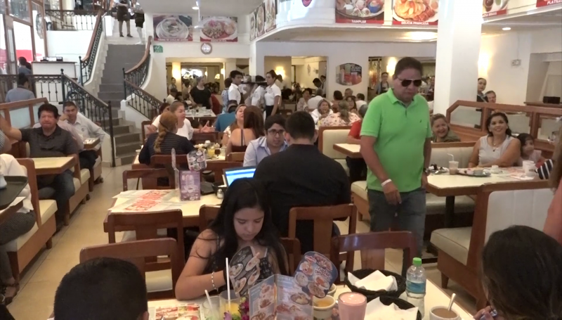 Aumentó demanda de servicio en restaurantes durante el fin de semana