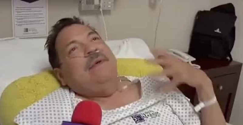 Julio Preciado es hospitalizado de urgencia