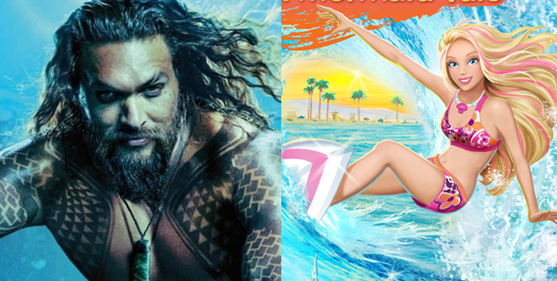 ¿‘Aquaman’ y ‘Barbie en una aventura de sirenas’ son la misma película?