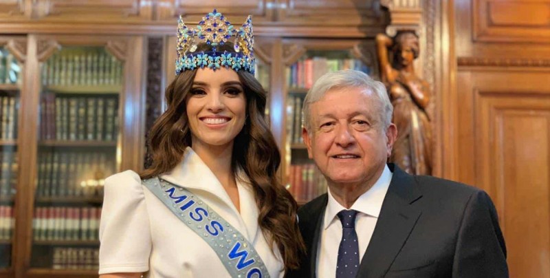 El Presidente López Obrador se reunió con la Miss Mundo 2018
