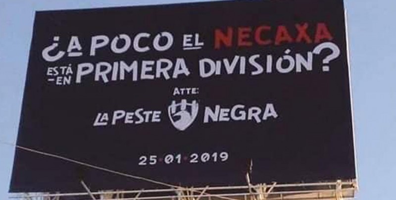 #LaPesteNegra deja mensajes de burla a equipos de futbol mexicanos