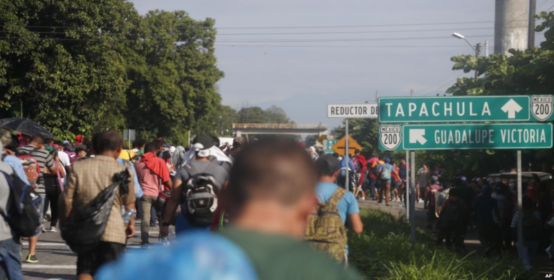 Siete mil migrantes han llegado a Chiapas en una semana