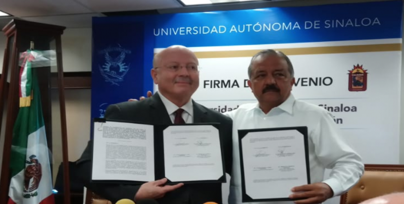 Firman la UAS convenio de colaboración con Ayuntamiento de Culiacán