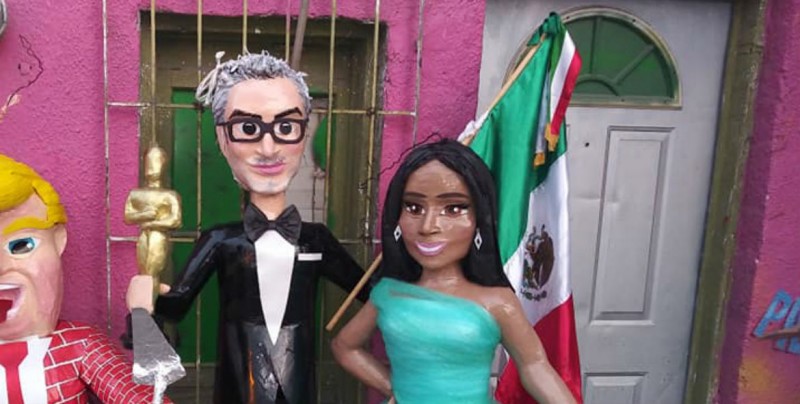 Alfonso Cuarón y Yalitza Aparicio ya tienen piñata
