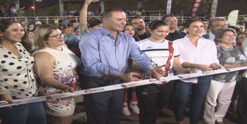 El Gobernador de Sinaloa Quirino Ordaz Coppe inaugura el Velodromo en Culiacán