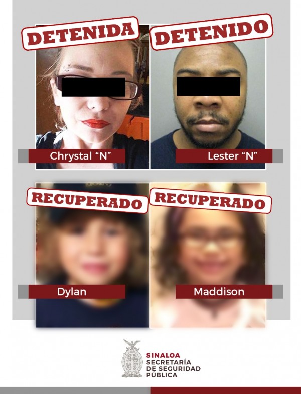 Recuperan a dos menores sustraídos en Estados Unidos