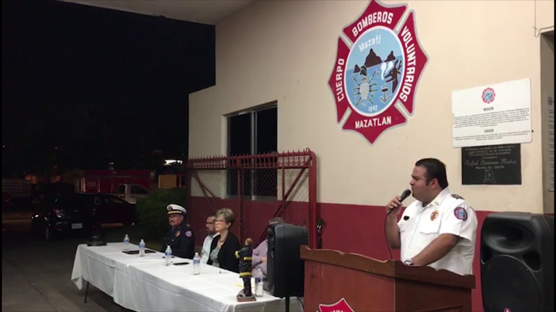 Bomberos Voluntarios de Mazatlán cambió de comandante