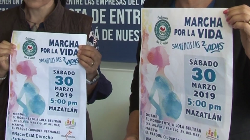 Realizarán marcha en pro de la vida : Organización "Vía Familia Mazatlán"