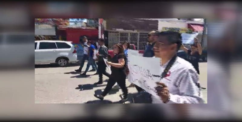 Se manifiestan en la ciudad de Guamúchil por muerte de periodista Omar Iván Camacho Mascareño