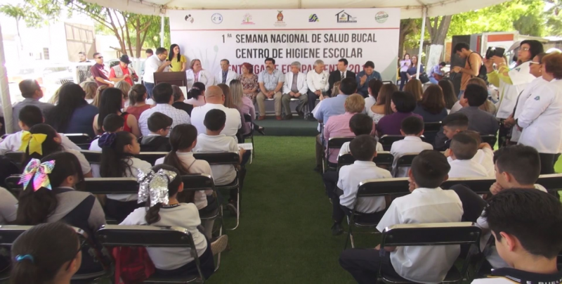 Entrega de equipamiento y rehabilitación del Centro de Higiene Escolar en Culiacán