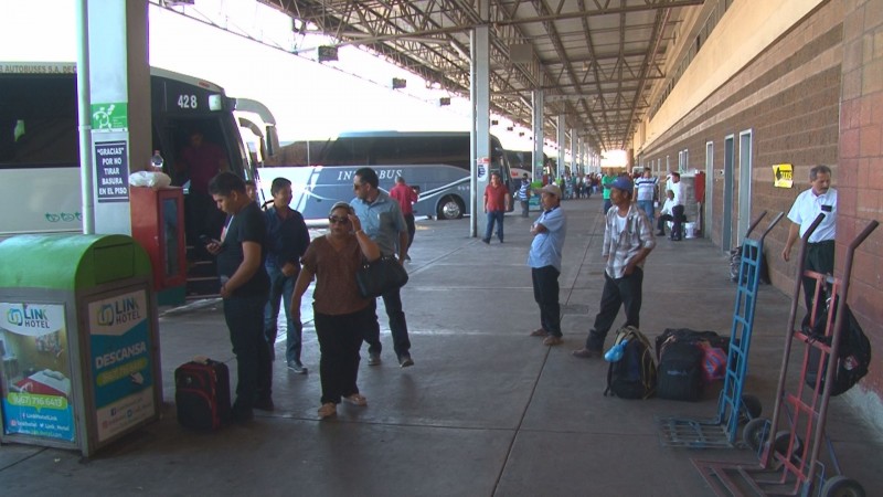 Incrementa en un 40% afluencia de pasajeros en la central