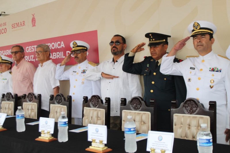 Conmemoran en Mazatlán, el 105 aniversario de la Gesta Heroica de Veracruz