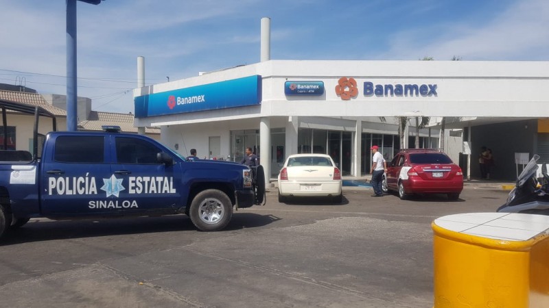 Asaltan sucursal bancaria en Mazatlán