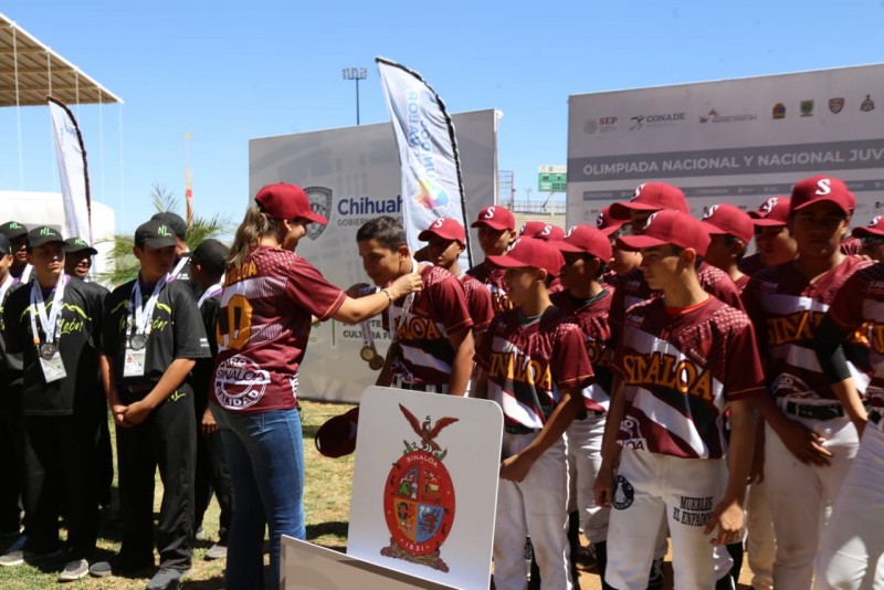 Sinaloa gana dos medallas de oro en beisbol en la Olimpiada Nacional 2019