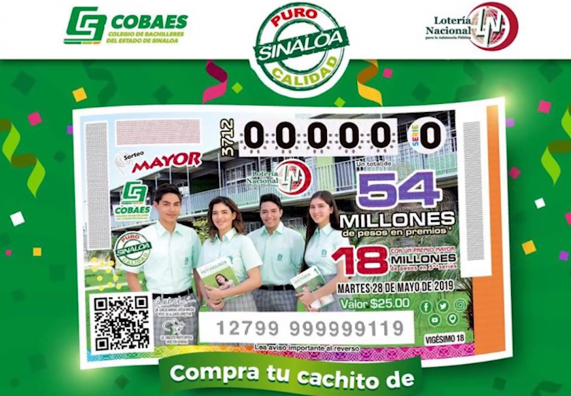 COBAES será imagen de la Lotería Nacional en mayo