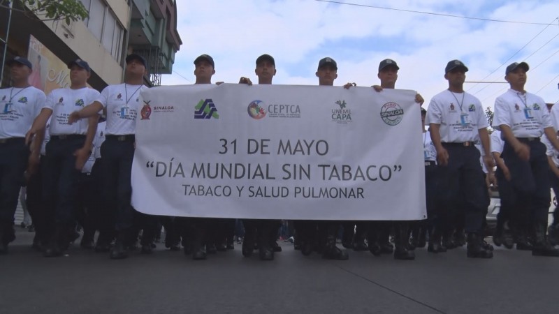 Marchan por del Día Mundial Sin Tabaco