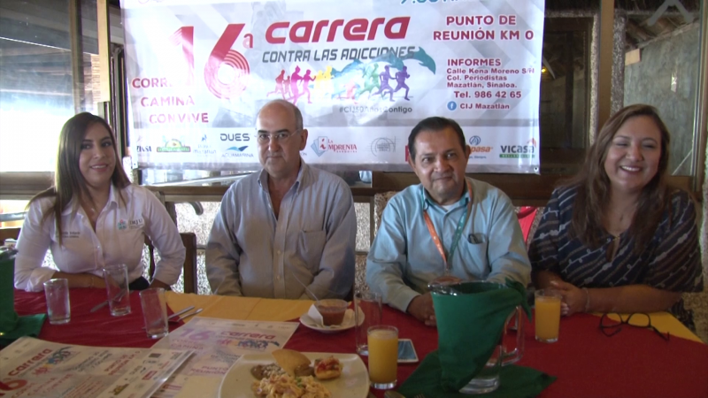 CIJ Mazatlán anuncian la XVI carrera contra las adicciones