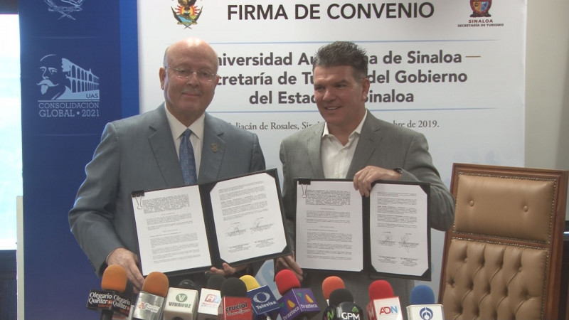 Firman convenio de colaboración UAS y Secretaría de Turismo de Sinaloa