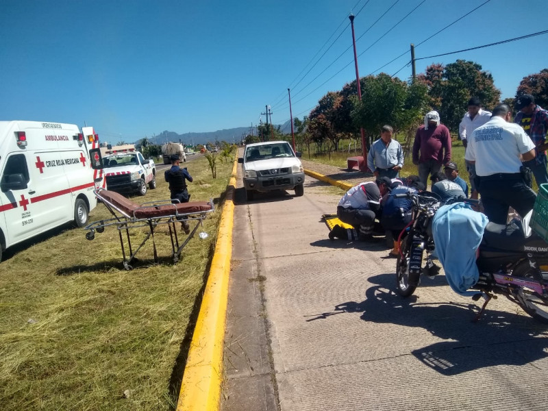 Atropella motociclista a trabajador del  Ayuntamiento de Escuinapa