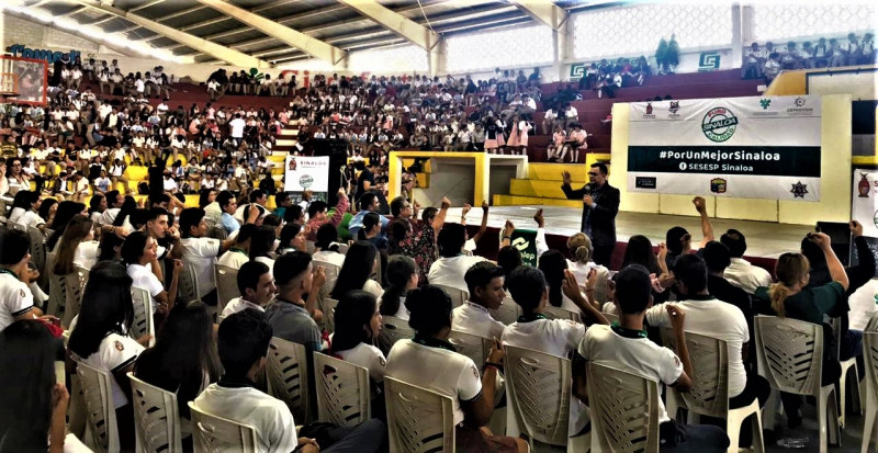 Llevan Sesesp y Ceprevsin Foro en Materia Preventiva “Agente 007”  a más de dos mil estudiantes en Escuinapa