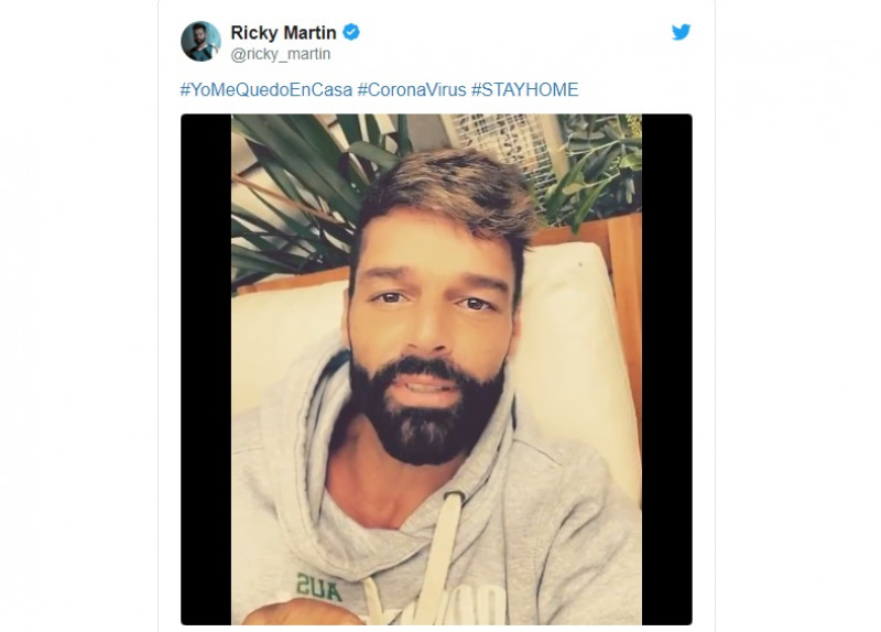 Ricky Martín y otros famosos que se han expresado en redes por el coronavirus