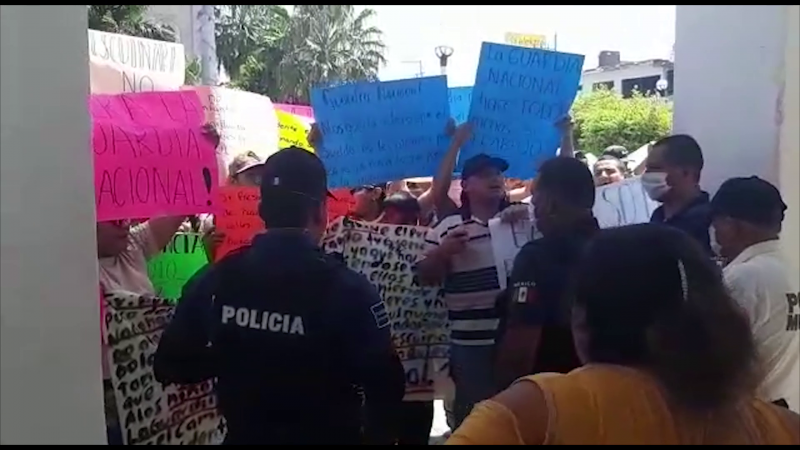 Denuncian abusos por parte de la GN, exigen se retiren de Escuinapa